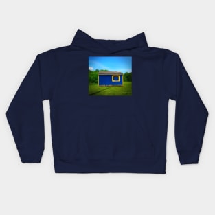 Blue shed Kids Hoodie